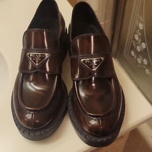 Authentic Prada leather loafer